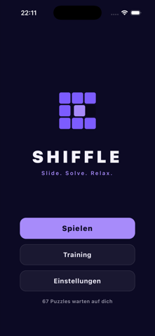 Shiffle title screen